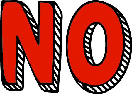 NO 3D Wordart in Red