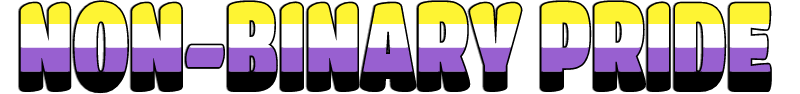 Non-Binary Pride Wordart