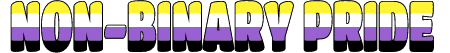 Non-Binary Pride Wordart