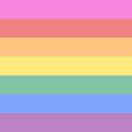 LGBT Pride Flag with Pink (Square, 50% Transparency)