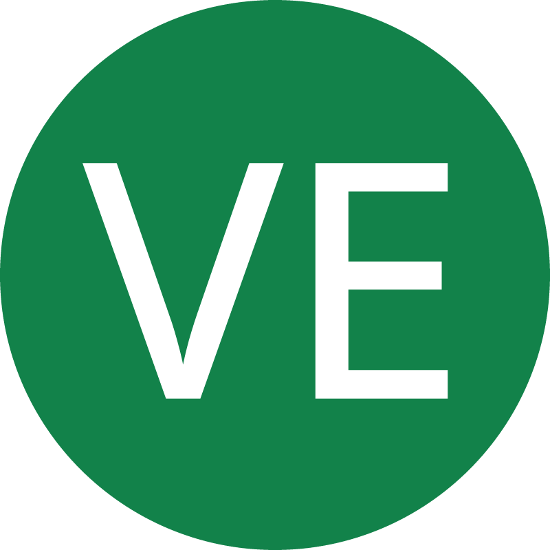 Ve Vegan Symbol in Green Circle
