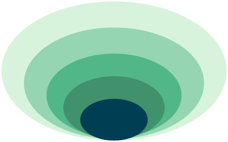 5-Layer Onion Diagram (Oval, Wide)
