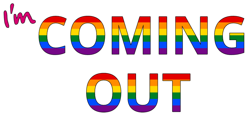 Coming Out LGBT Pride Text