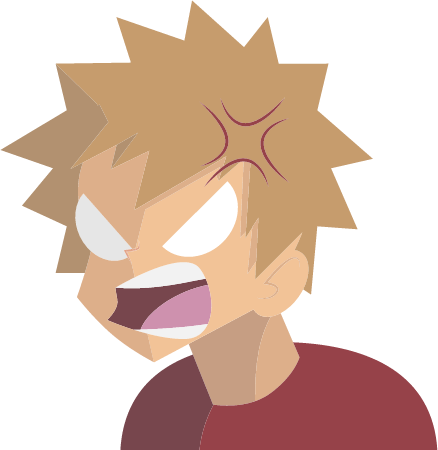 Anime Angry Boy