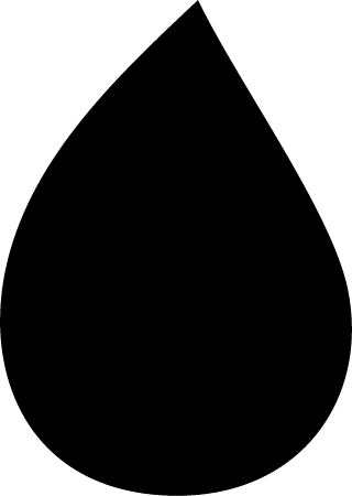 Oil Drop or Paint Drip (Black)