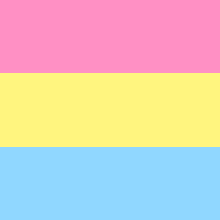 Pansexual Pride Flag Filter (50% Transparency)