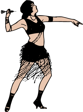 Odd Lady with Dart – Final Dart Edition