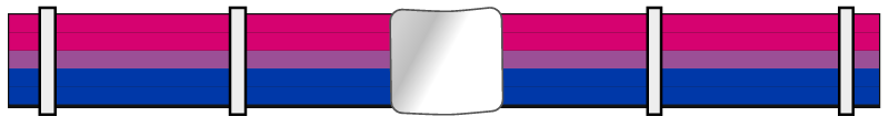 Bisexual Pride Belt (5 Stripes)