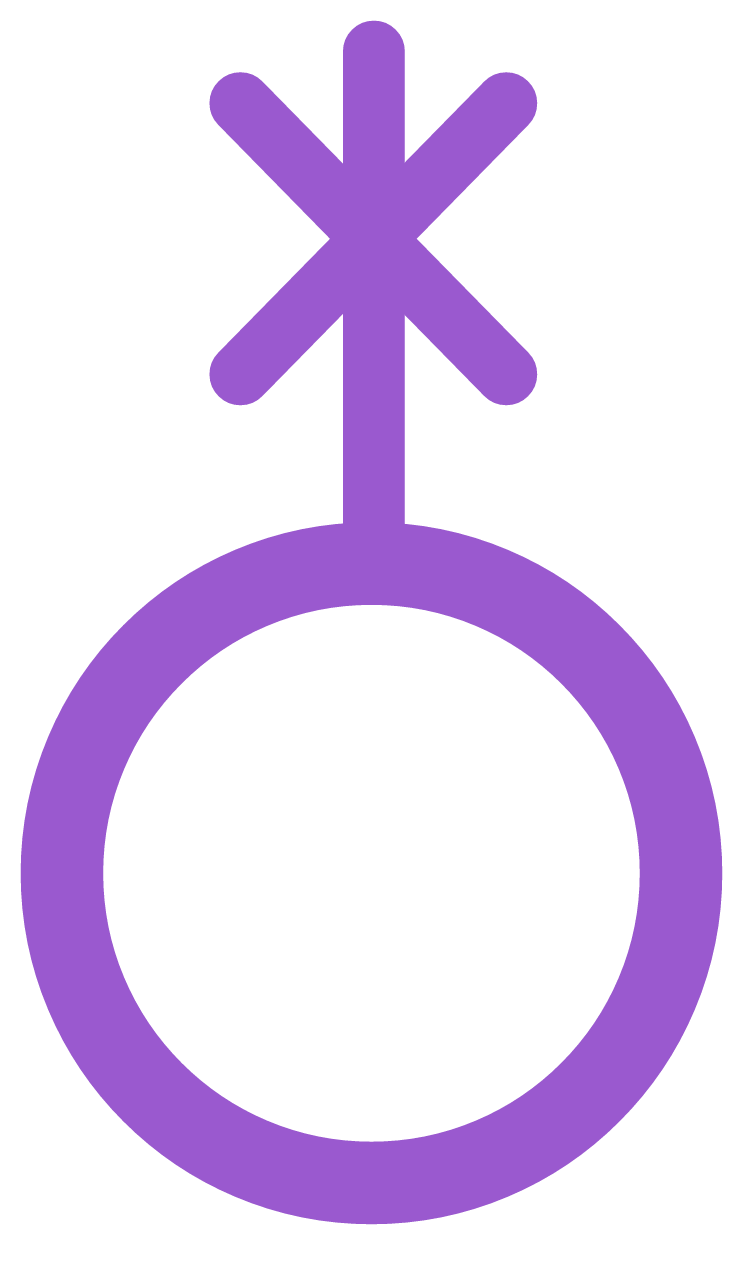 Genderqueer Nonbinary Icon (Purple)