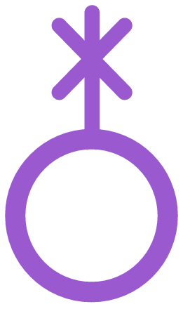 Genderqueer Nonbinary Icon (Purple)