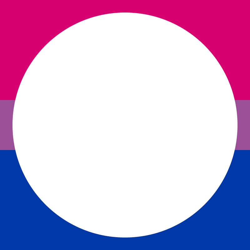 Bisexual Pride Round Frame (Color Accurate)