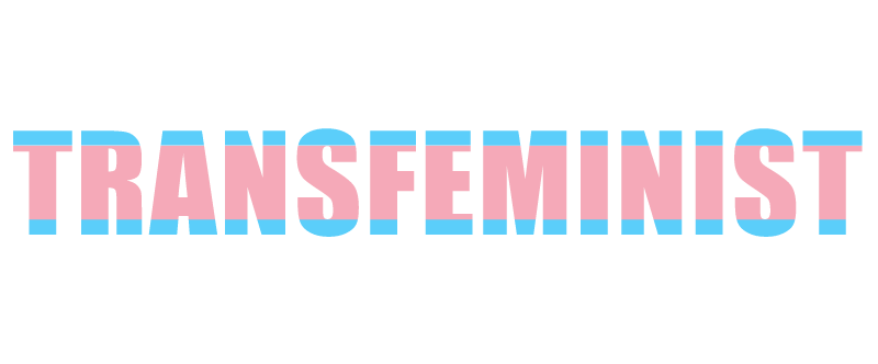 Transfeminist in Trans Pride Vertical Pattern