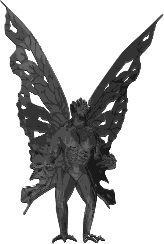 Mothman Statue - Vector Art
