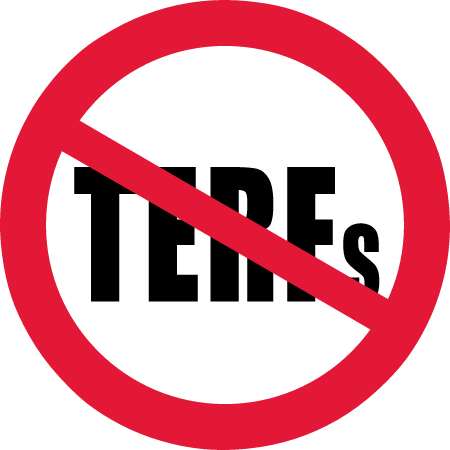 No TERFs No Transphobia Sign