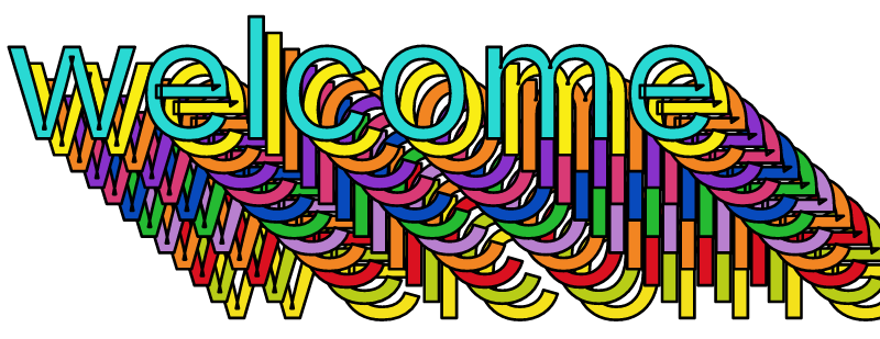 Welcome in 10 Multicolored Words