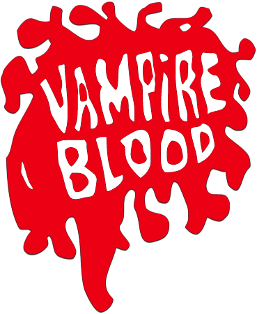 Vampire Blood White on Red Splatter