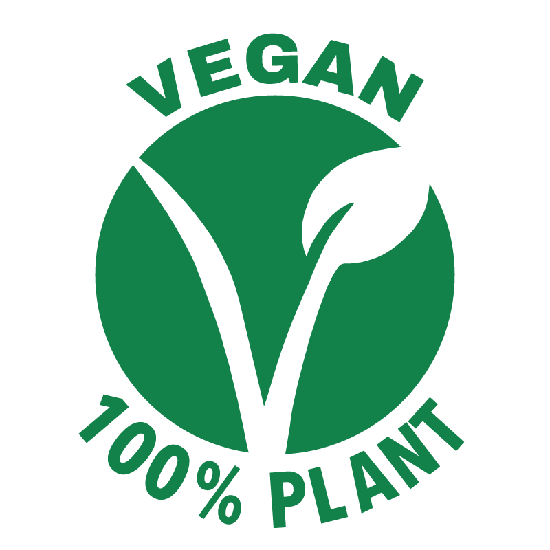 Vegan 100% Plant-Based Round Sticker (Transparent)