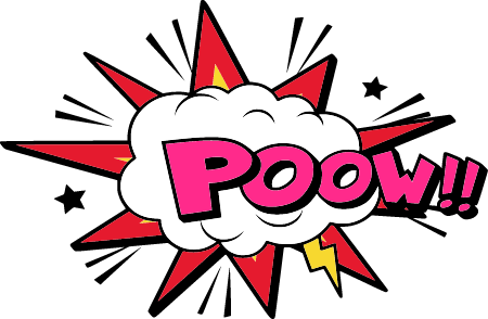 Pow! Comic Pop Art (Pink, Explosion Style)