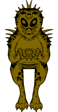 Chupacabra Forward – Creature Facing Viewer