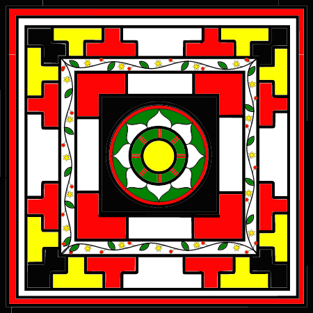 Sarvatobhadra Mandala (Auspicious Puja Symbol)