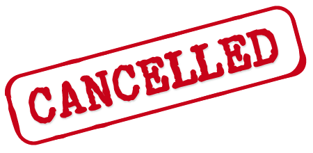 Cancelled Red Ink Stamp (With Outline)