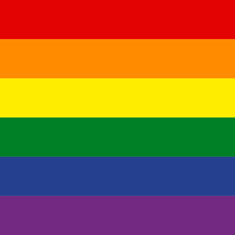 LGBT Rainbow Flag Square