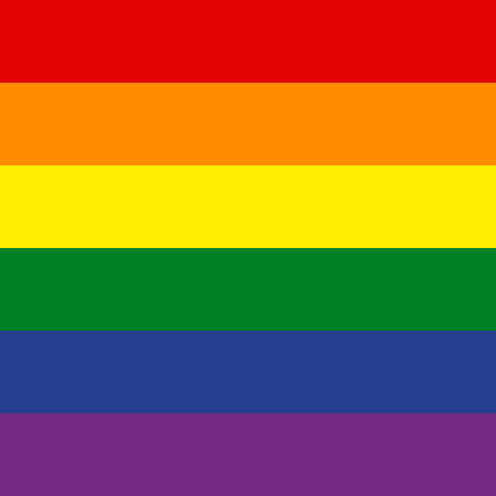 LGBT Rainbow Flag Square
