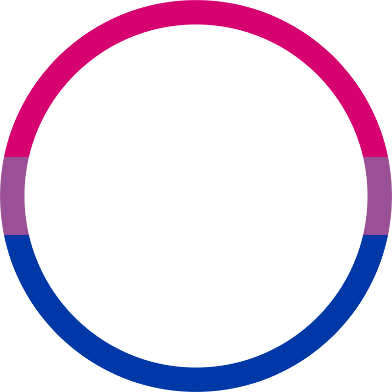 Bisexual Round Profile Frame