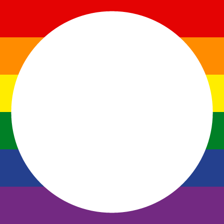 Pride Rainbow Circular Overlay (Transparent Center)