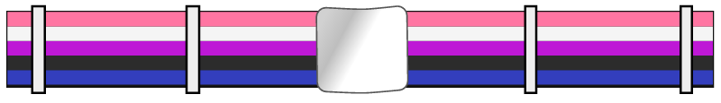 Genderfluid Pride Belt