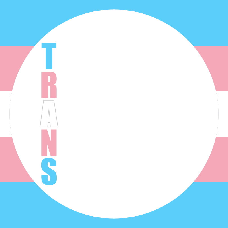 Trans Pride Word + Frame