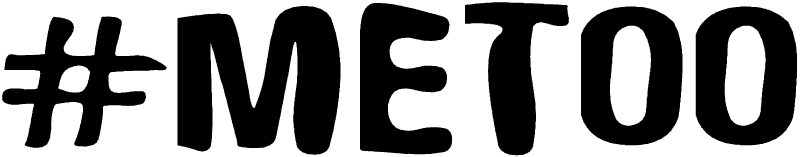 #MeToo in Thick Black (Death Squad Font)