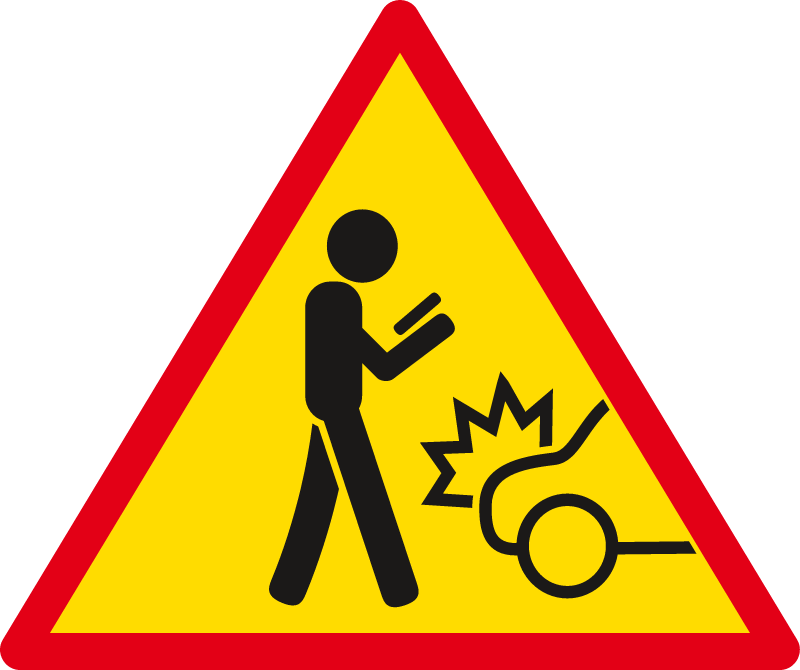 Ignore the Phone Warning Sign