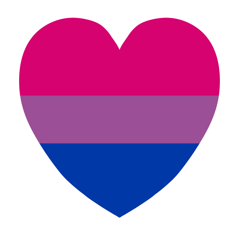 Bisexual Pride Heart Symbol