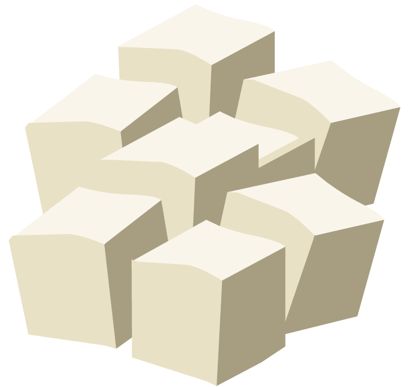 Double Portion of Tofu (No Background)