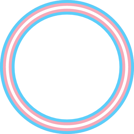 Trans Pride Concentric Circle Frame