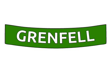 Grenfell on Green Banner