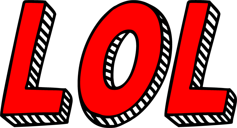 LOL Wordart (Red 3D)