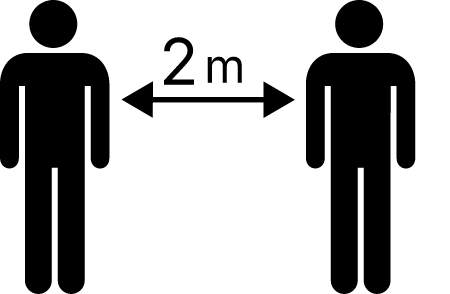 Social Distancing 2m Sign (COVID-19)