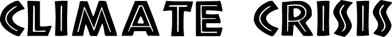 Climate Crisis African Font (Transparent)
