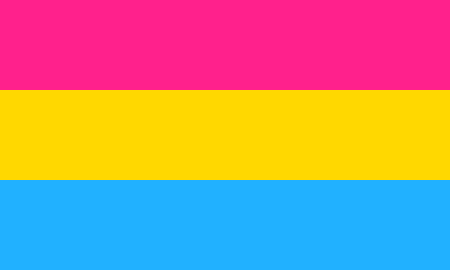 Pansexual Pride Flag Icon (1:1.66 Ratio)