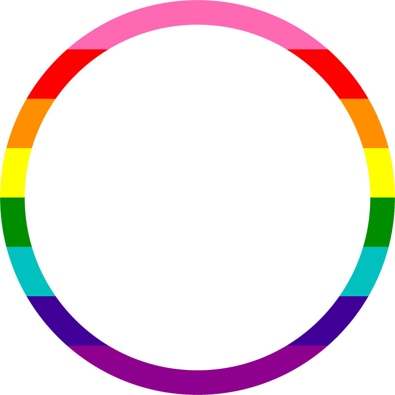 Original LGBT Pride Flag Frame (With Pink & Turquoise)