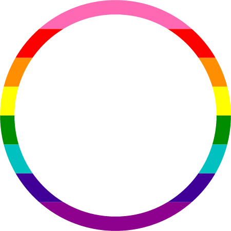Original LGBT Pride Flag Frame (With Pink & Turquoise)