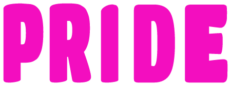 Pride Pink 3D Block Text
