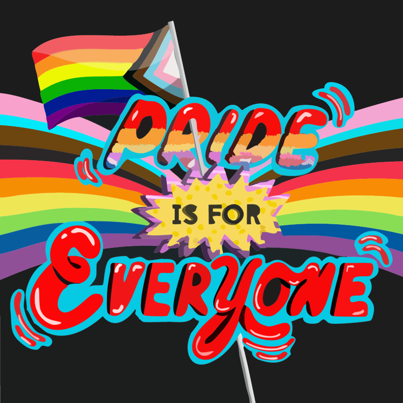 Pride is for Everyone on Black (CDC SVG)