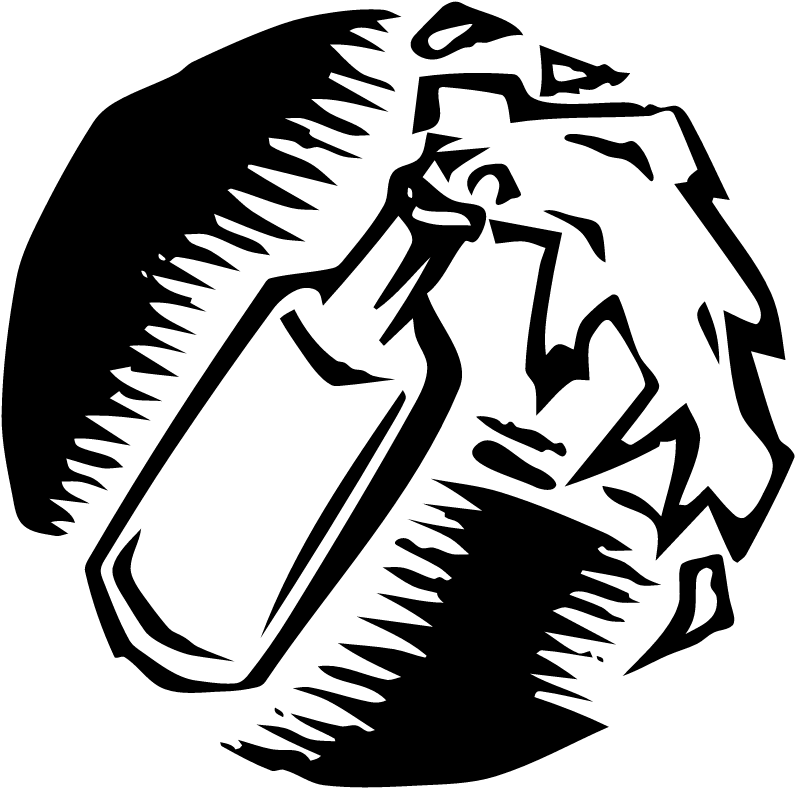 Molotov Cocktail Symbol (Anarquia Font)