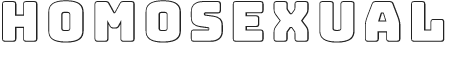 Homosexual in Rainbow Block Text