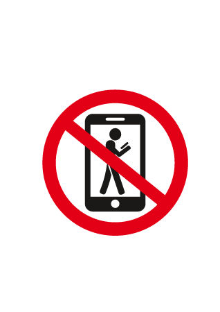Turn Off Phone / No Selfies Sign