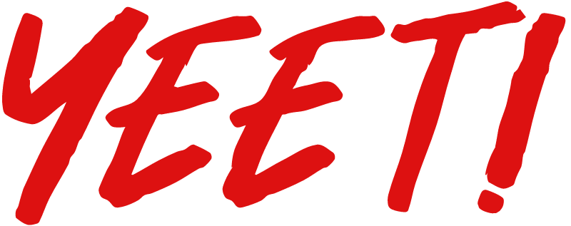 Yeet! Brush Script (Red)
