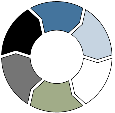 6-Step Cycle Process Diagram